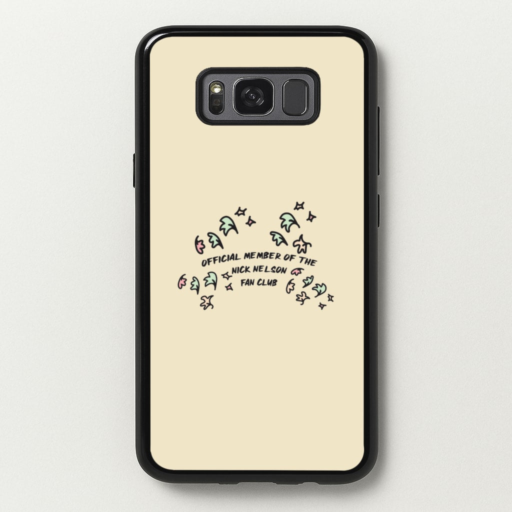 Official Member Of The Nick Nelson Fan Club - Heart TV - Heartstopper Phone Case for Galaxy S8