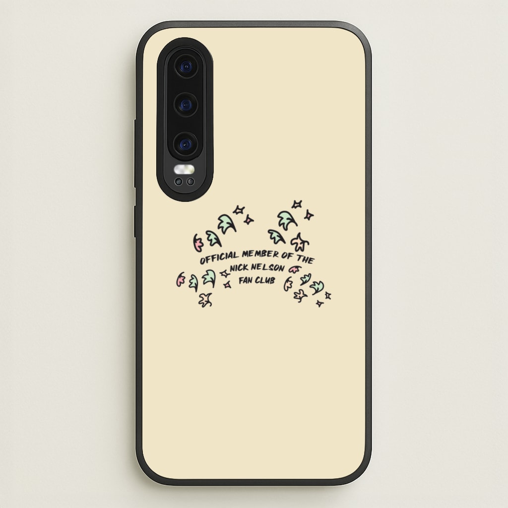 Official Member Of The Nick Nelson Fan Club - Heart TV - Heartstopper Phone Case for Huawei P30