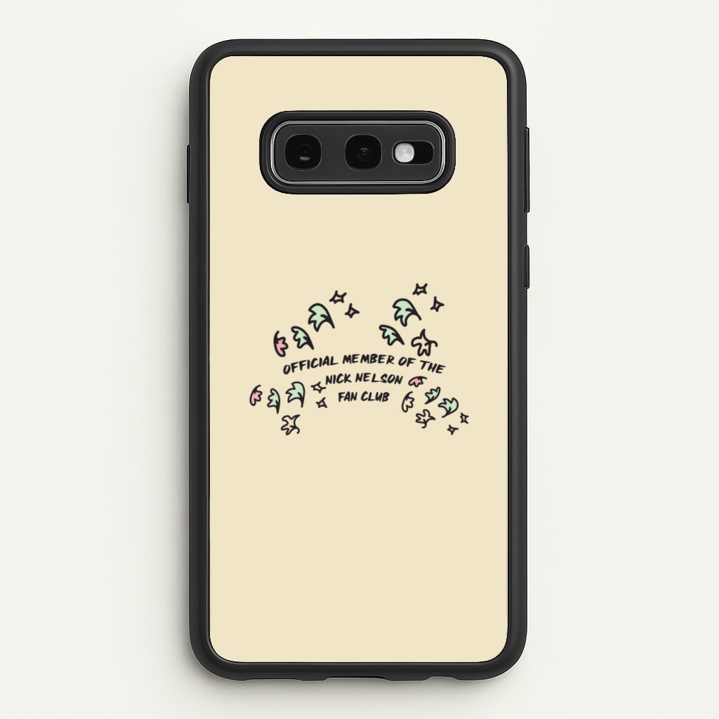 Official Member Of The Nick Nelson Fan Club - Heart TV - Heartstopper Phone Case for Galaxy S10e