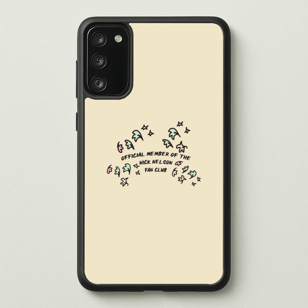 Official Member Of The Nick Nelson Fan Club - Heart TV - Heartstopper Phone Case for Galaxy S20FE