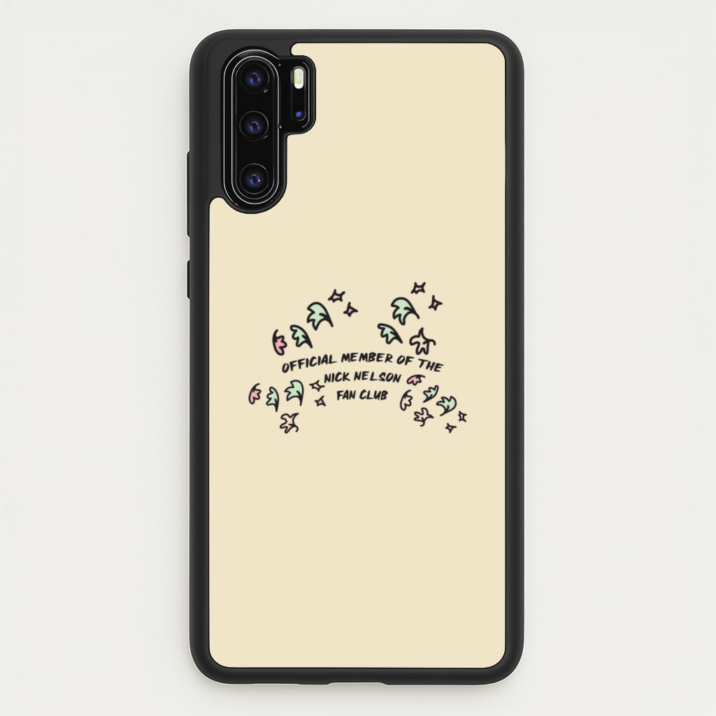 Official Member Of The Nick Nelson Fan Club - Heart TV - Heartstopper Phone Case for Huawei P30 Pro