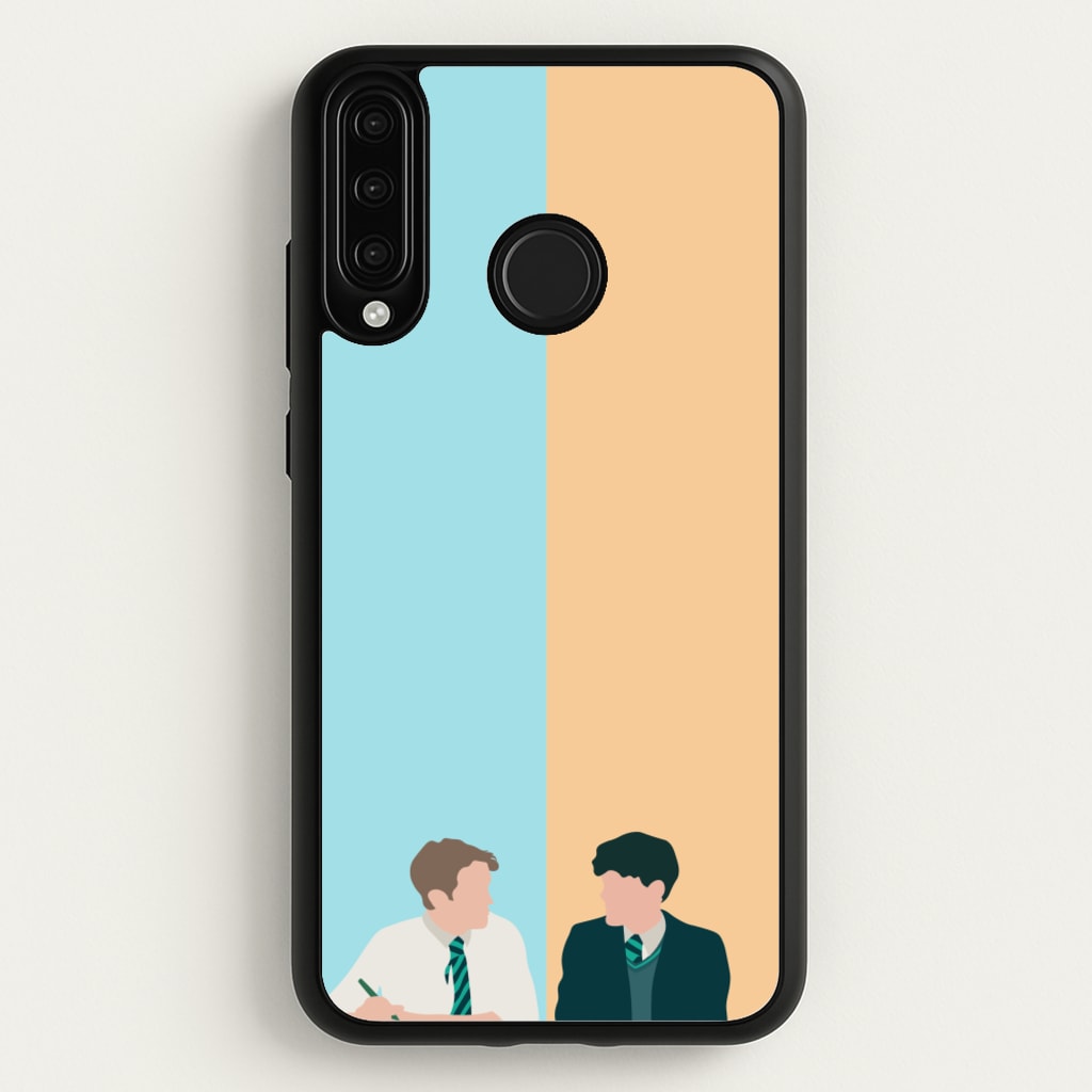 Blue And Yellow - Heart TV  - Heartstopper Phone Case for Huawei P30 Lite