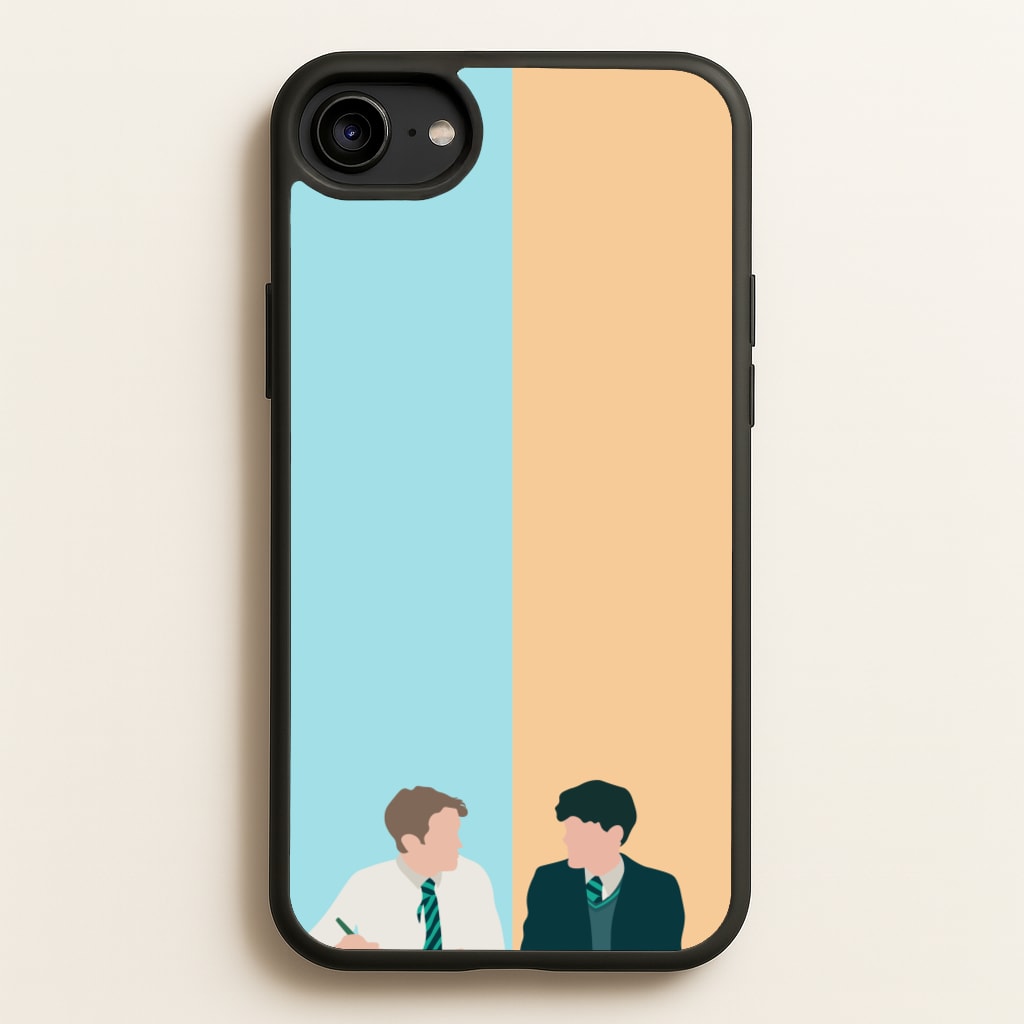 Blue And Yellow - Heart TV - Heartstopper Phone Case for iPhone 6 / 7 / 8 / SE