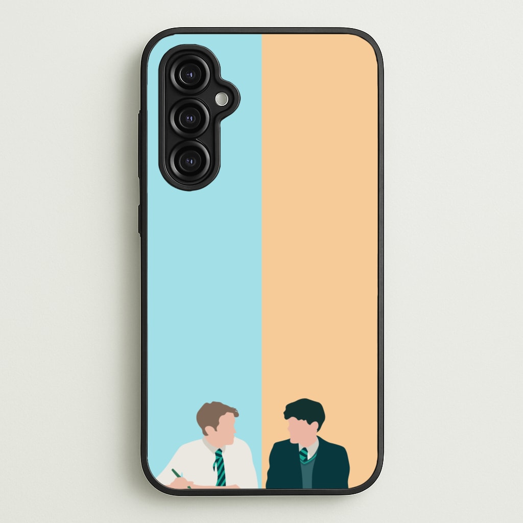 Blue And Yellow - Heart TV - Heartstopper Phone Case for Galaxy A14