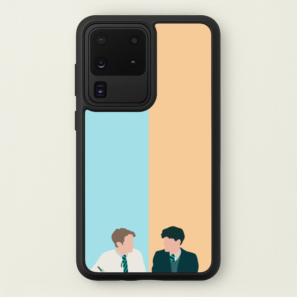 Blue And Yellow - Heart TV - Heartstopper Phone Case for Galaxy S20 Ultra