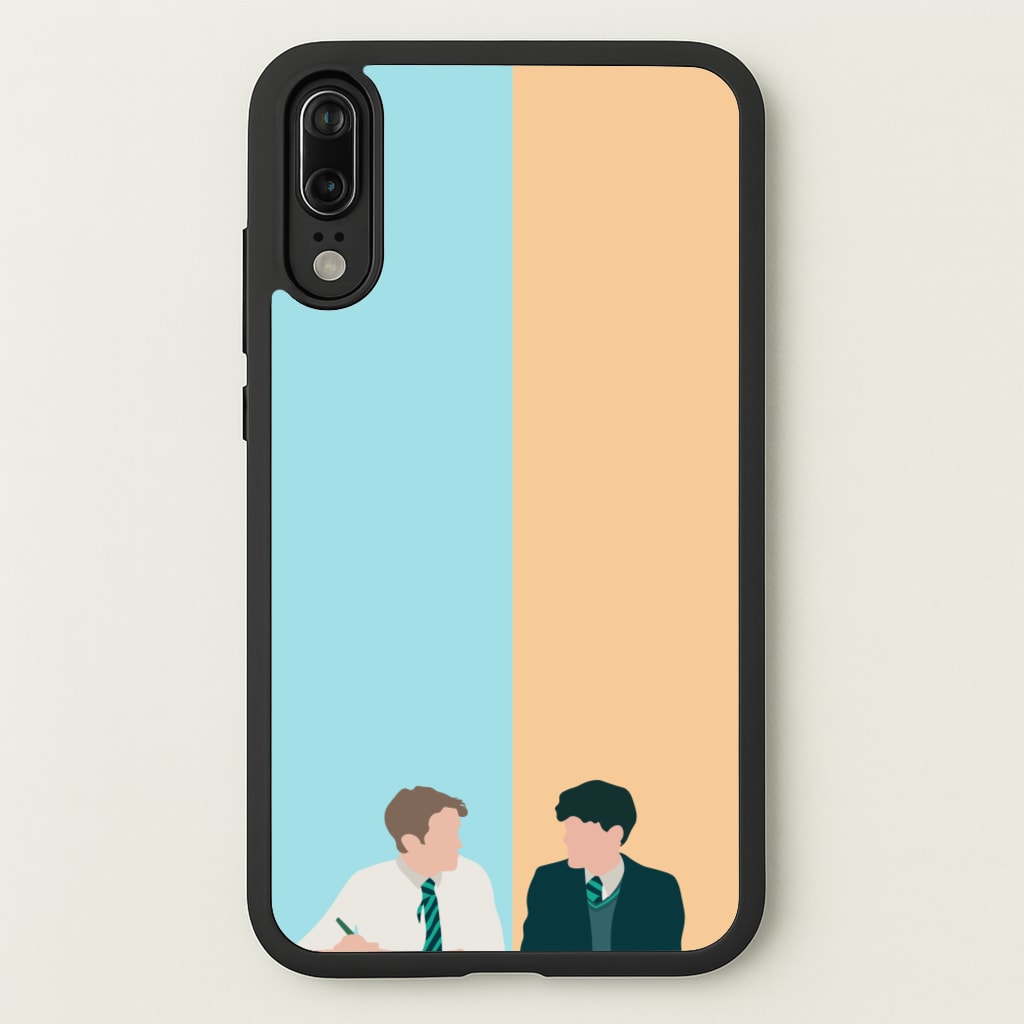 Blue And Yellow - Heart TV - Heartstopper Phone Case for Huawei P20