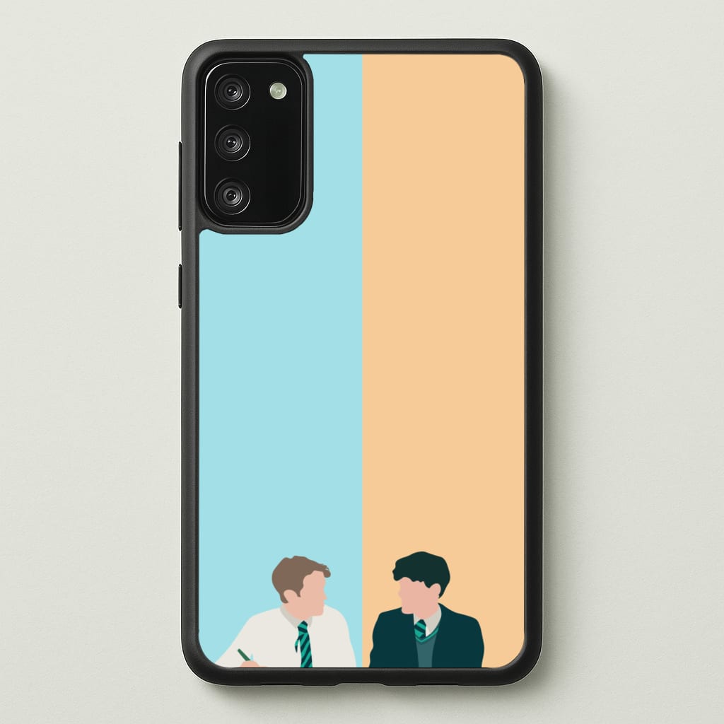 Blue And Yellow - Heart TV - Heartstopper Phone Case for Galaxy S20FE