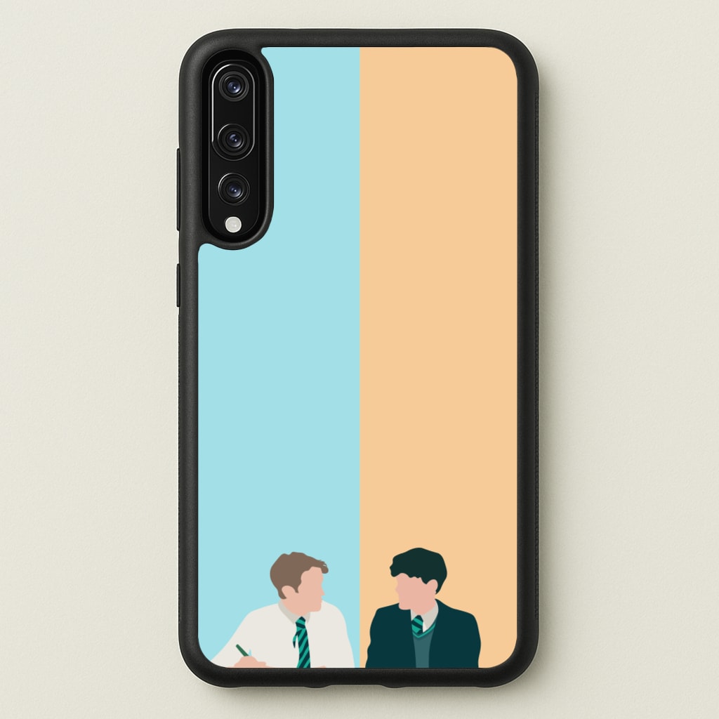 Blue And Yellow - Heart TV - Heartstopper Phone Case for Huawei P20 Pro