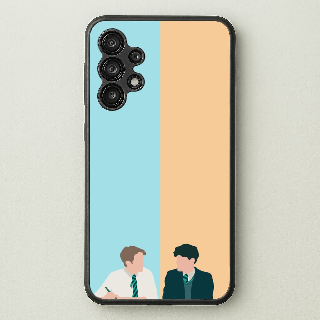 Blue And Yellow - Heart TV - Heartstopper Phone Case for Galaxy A13