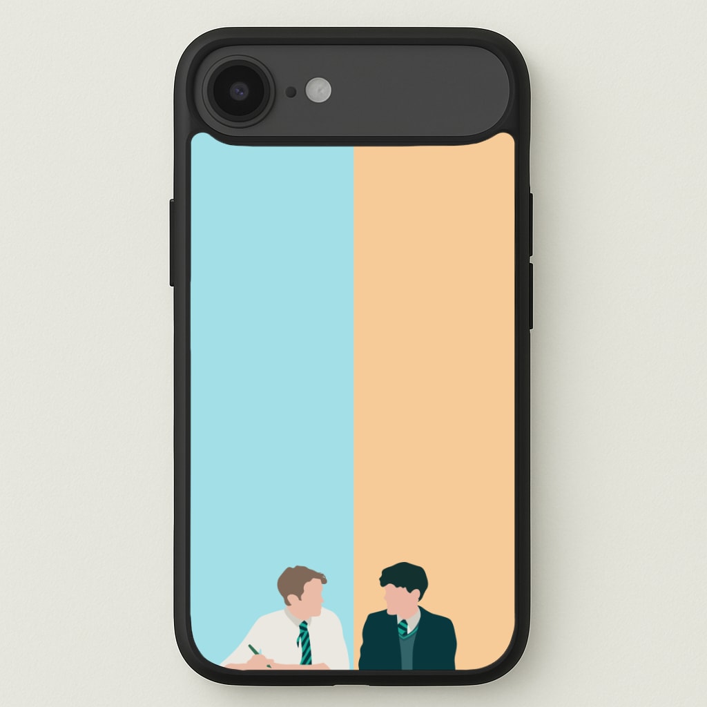 Blue And Yellow - Heart TV Phone Case for iPhone 17 Air