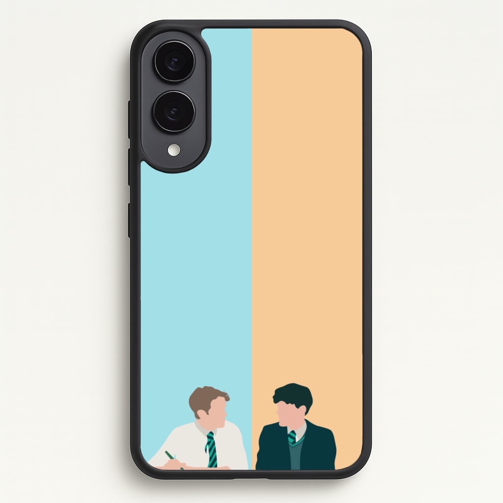 Blue And Yellow - Heart TV - Heartstopper Phone Case for Galaxy S25 Edge