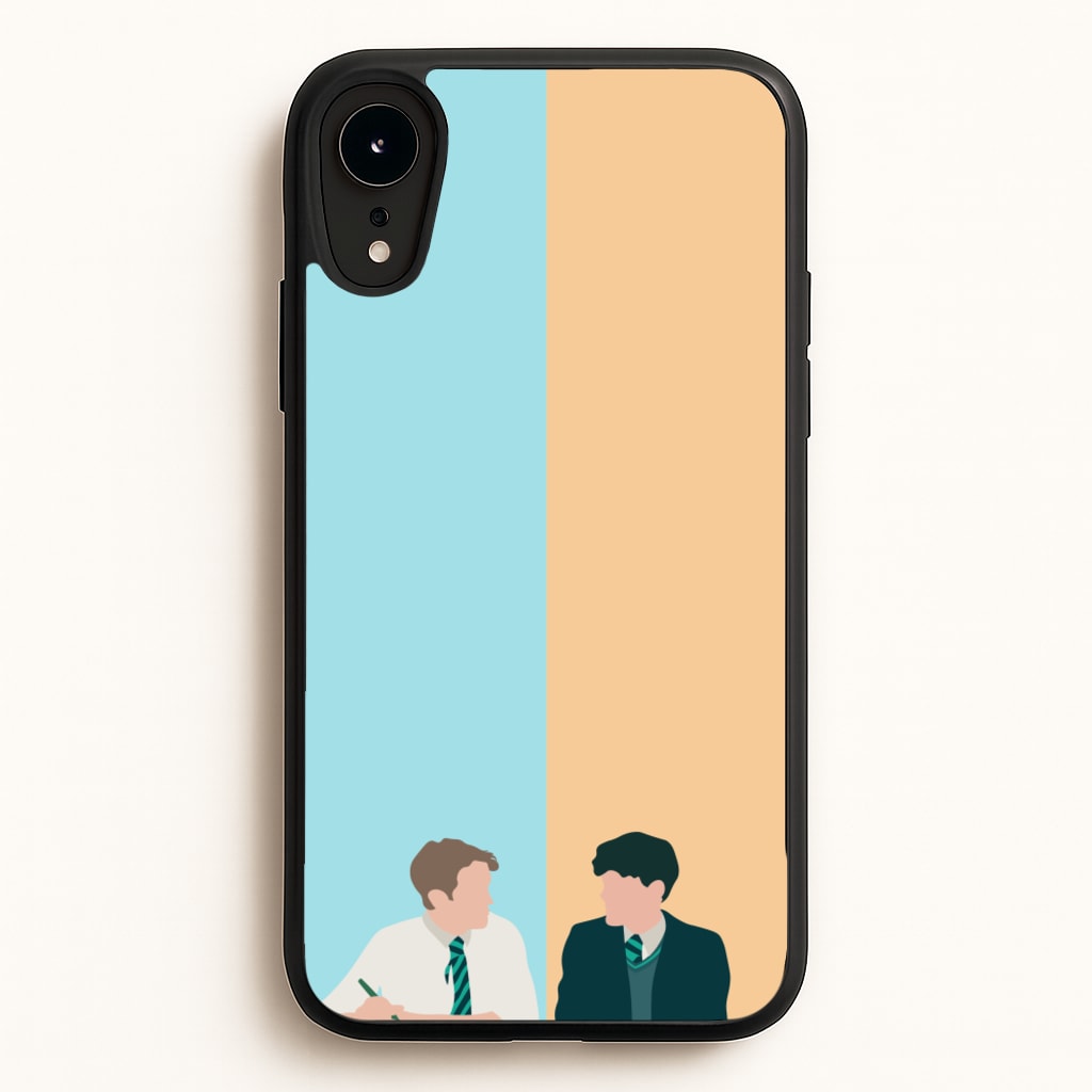 Blue And Yellow - Heart TV - Heartstopper Phone Case for iPhone XR