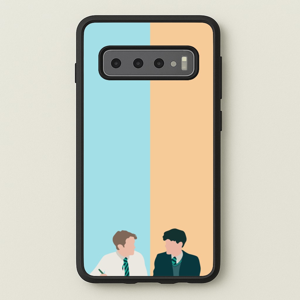 Blue And Yellow - Heart TV - Heartstopper Phone Case for Galaxy S10 Plus