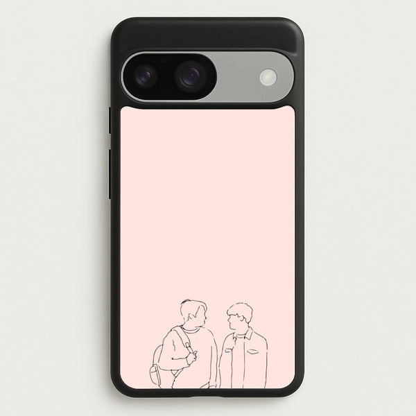 Outline - Heart TV - Heartstopper Phone Case for Google Pixel 9 / 9 Pro