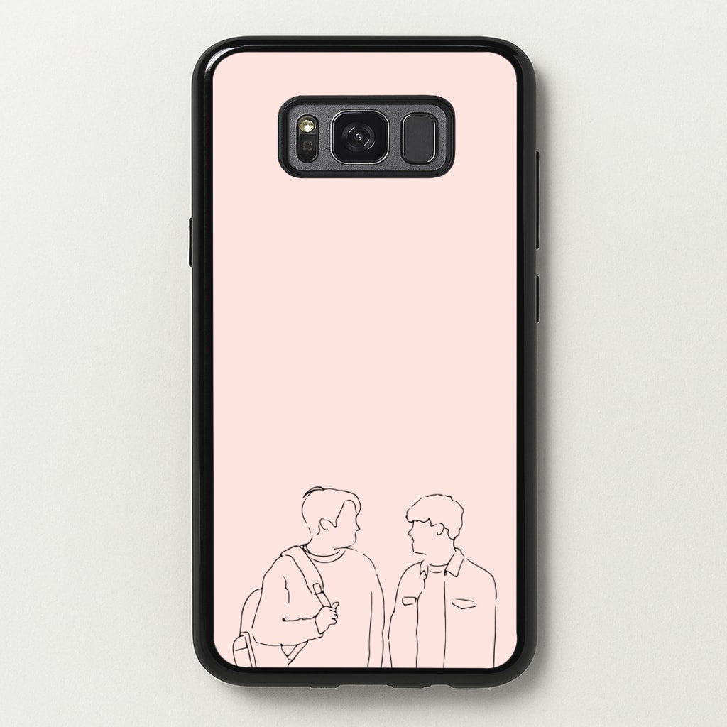 Outline - Heart TV - Heartstopper Phone Case for Galaxy S8 Plus