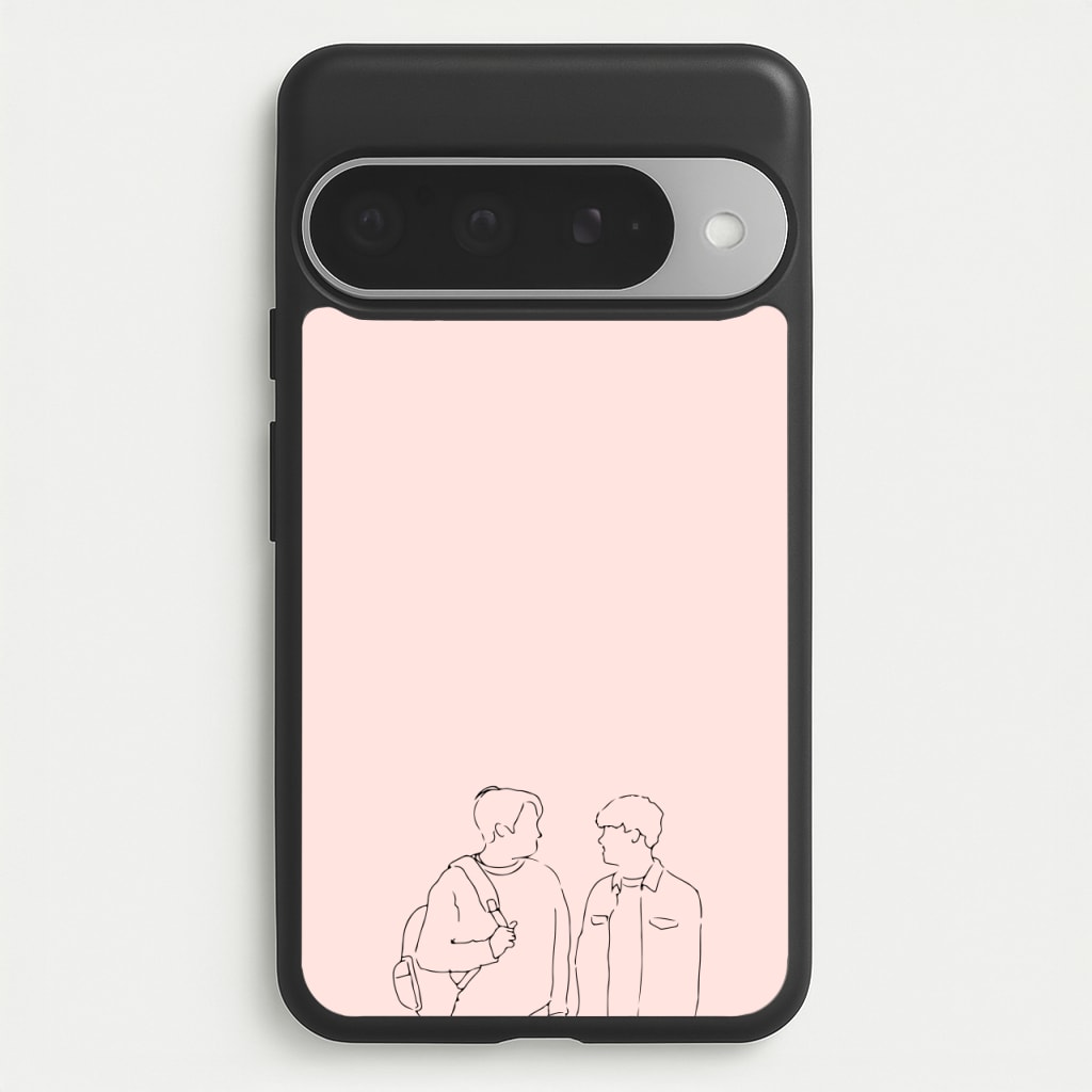 Outline - Heart TV Phone Case for Google Pixel 10 Pro XL