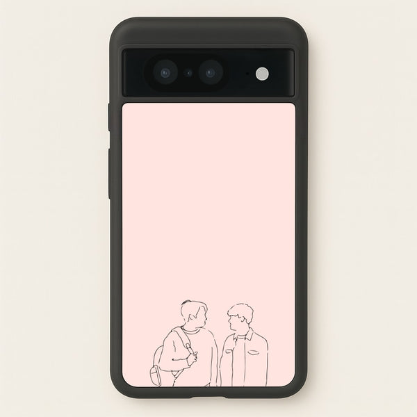 Outline - Heart TV - Heartstopper Phone Case for Google Pixel 8