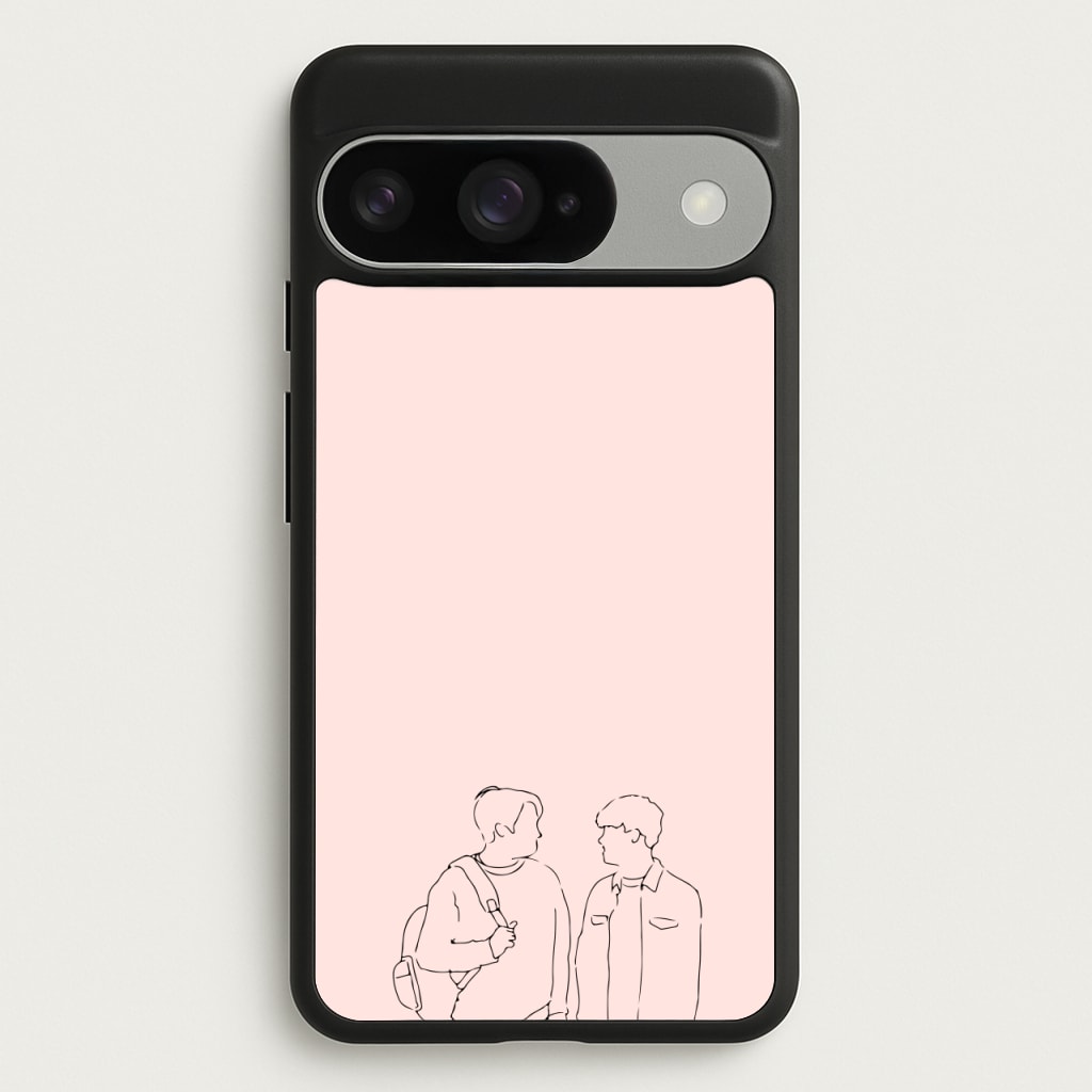 Outline - Heart TV Phone Case for Google Pixel 10 / 10 Pro