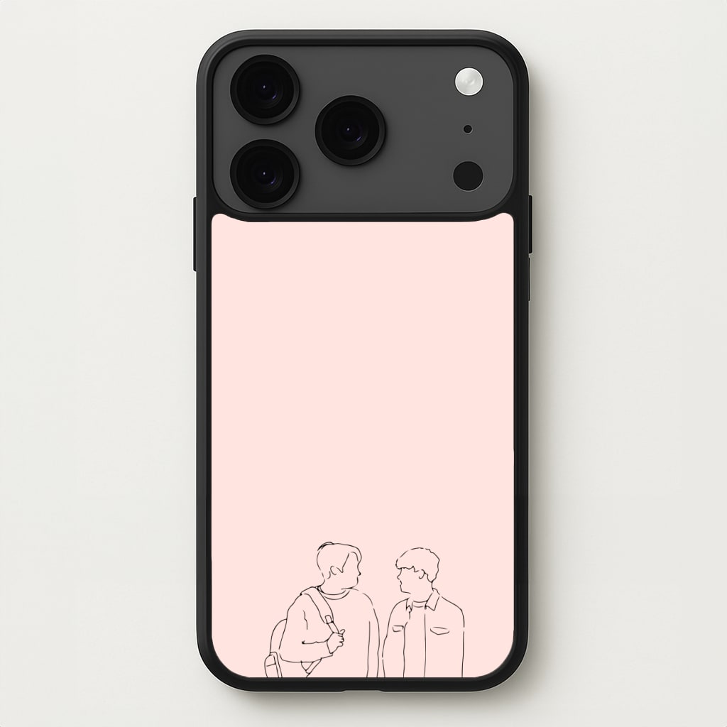 Outline - Heart TV Phone Case for iPhone 17 Pro