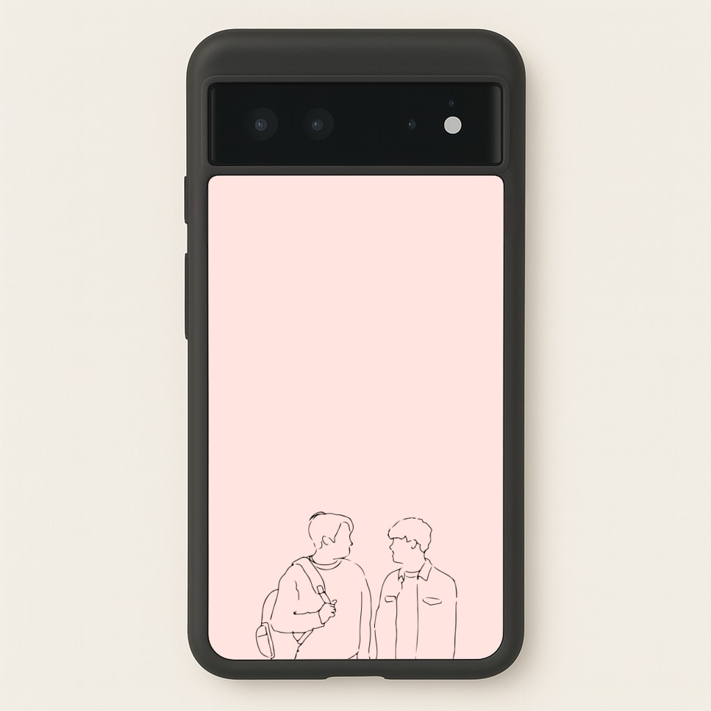 Outline - Heart TV - Heartstopper Phone Case for Google Pixel 6