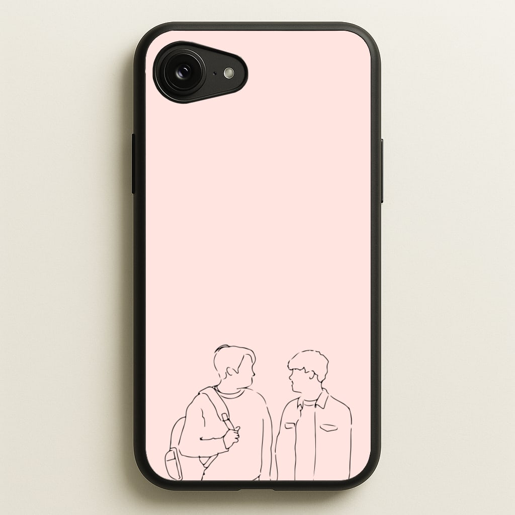 Outline - Heart TV - Heartstopper Phone Case for iPhone 16e