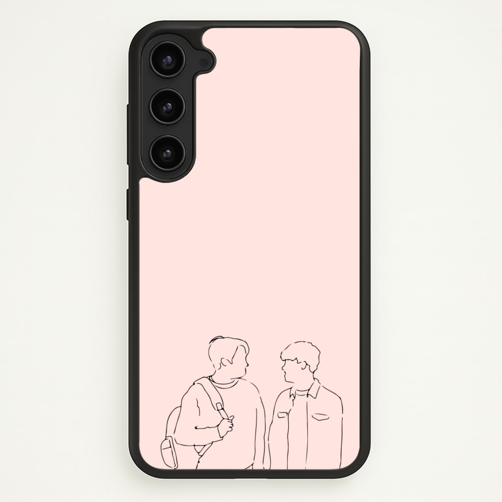Outline - Heart TV - Heartstopper Phone Case for Galaxy S23 Plus