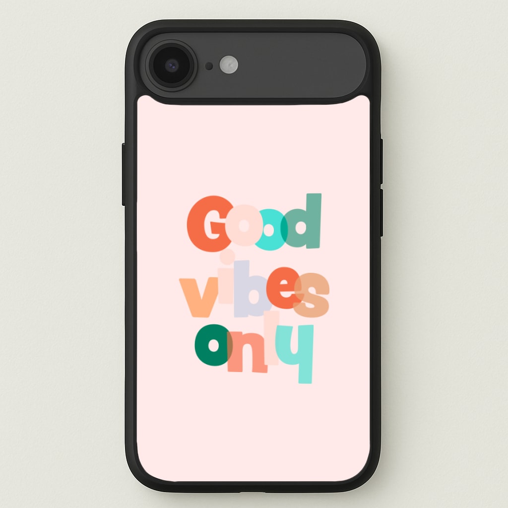 Colourful Good Vibes Only Phone Case for iPhone 17 Air