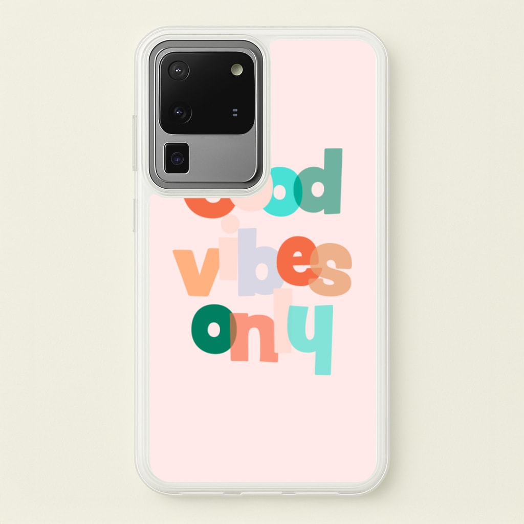 Colourful Good Vibes Only - Hot Girl Summer Phone Case for Galaxy S20 Ultra
