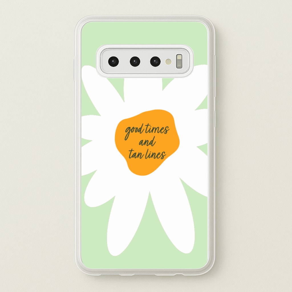 Good Times and Tan Lines - Hot Girl Summer Phone Case for Galaxy S10 Plus