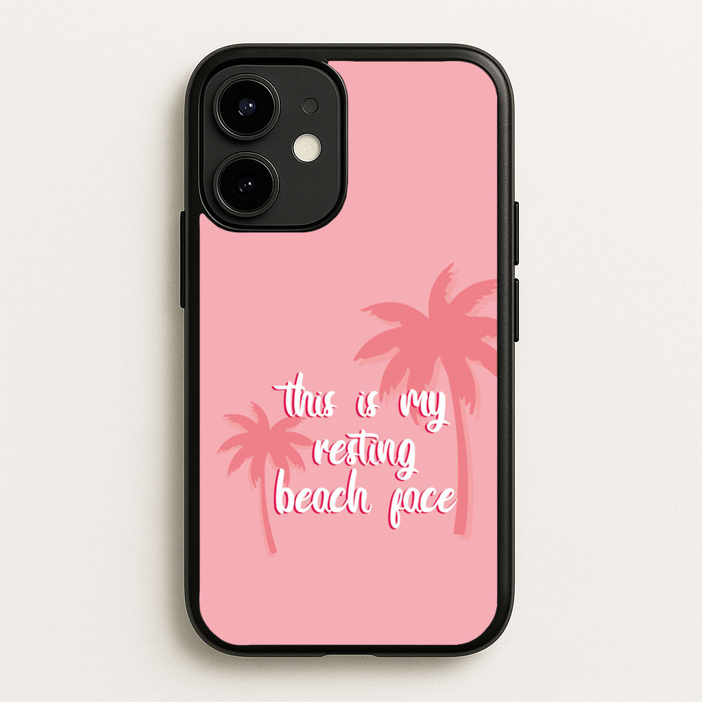This Is My Resting Beach Face - Summer Quotes - Summer Quotes Phone Case for iPhone 12 Mini