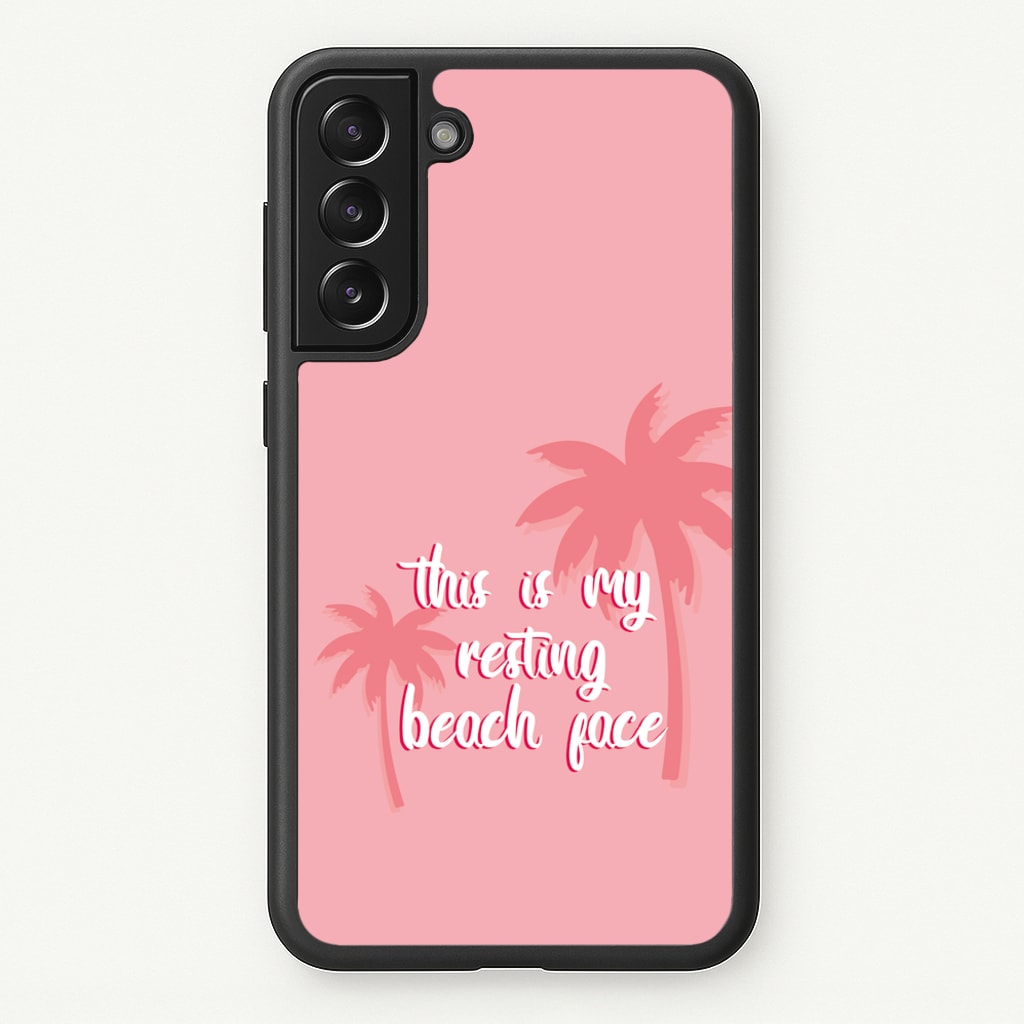 This Is My Resting Beach Face - Summer Quotes - Summer Quotes Phone Case for Galaxy S21FE