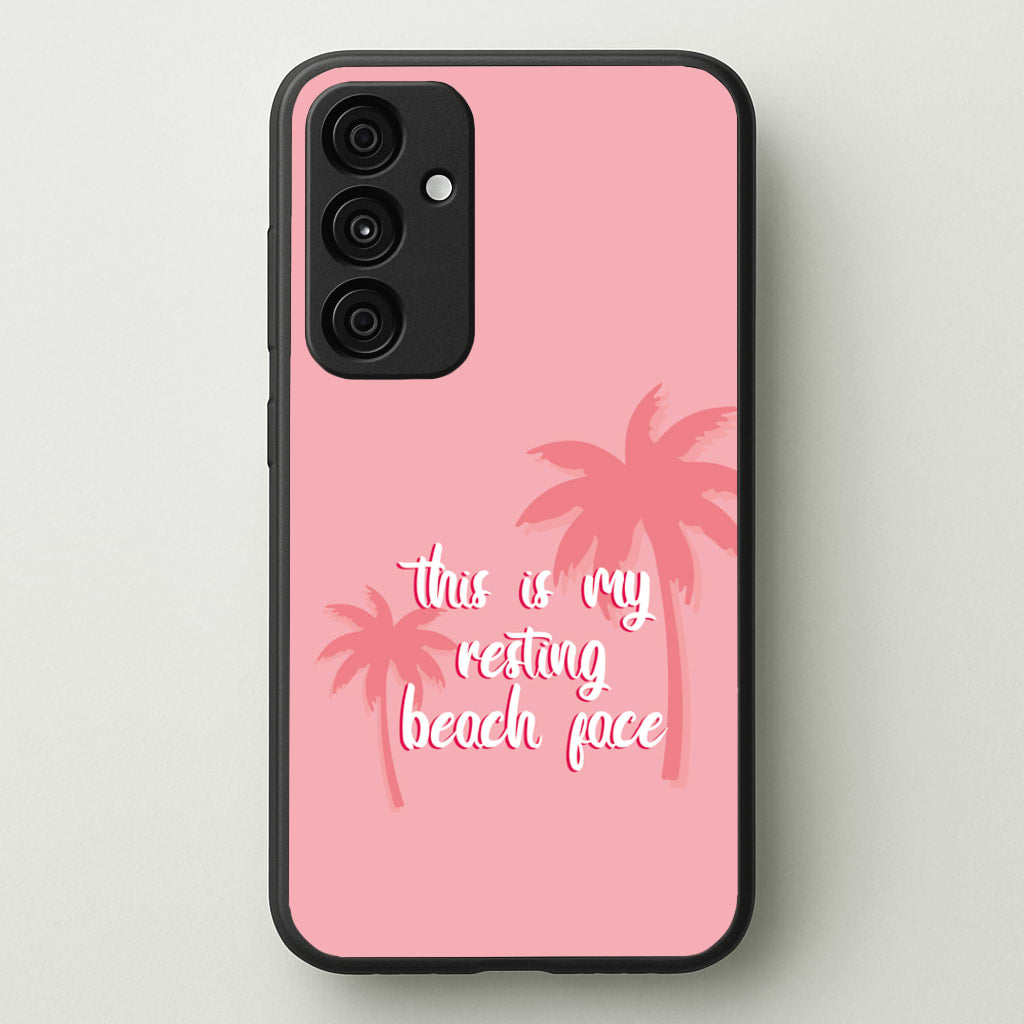 This Is My Resting Beach Face - Summer Quotes - Summer Quotes Phone Case for Galaxy A55