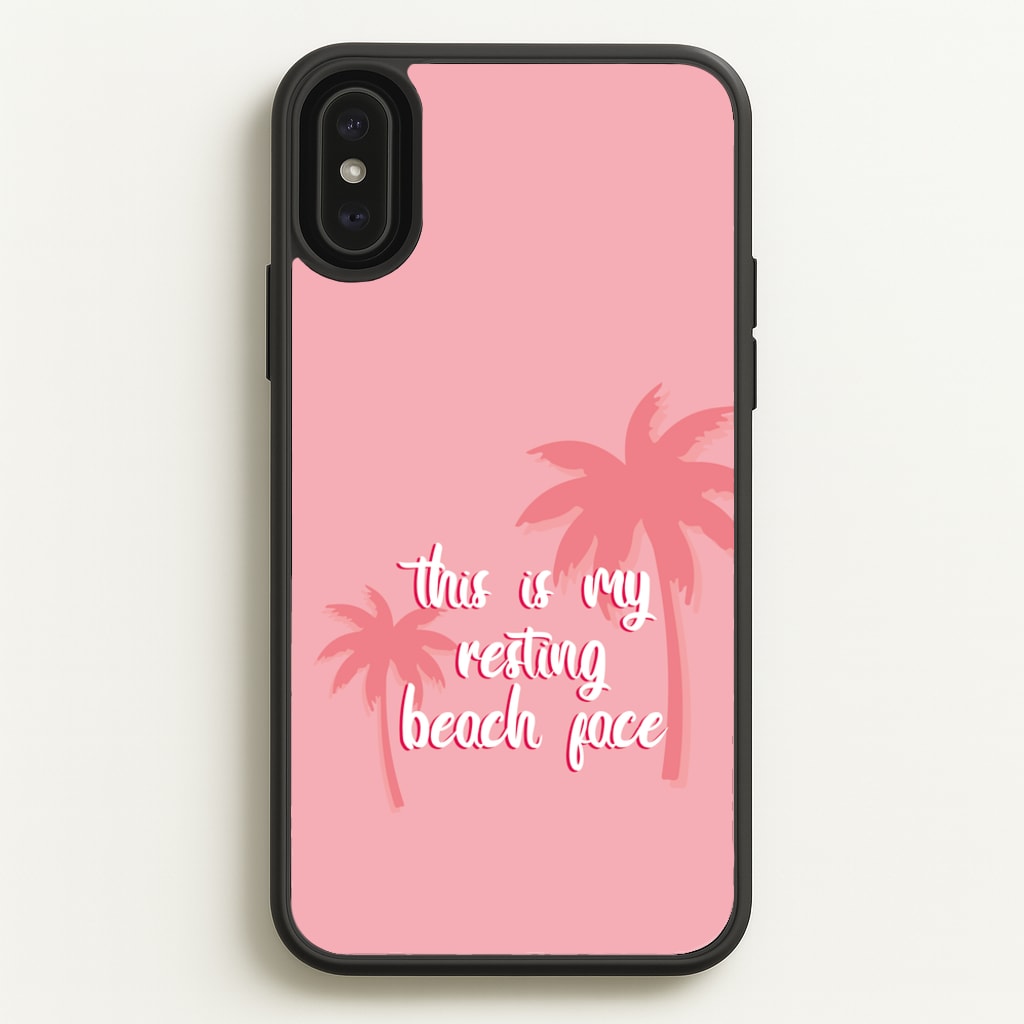 This Is My Resting Beach Face - Summer Quotes - Summer Quotes Phone Case for iPhone XS Max