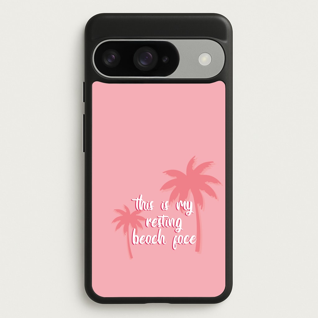This Is My Resting Beach Face - Summer Quotes Phone Case for Google Pixel 10 / 10 Pro
