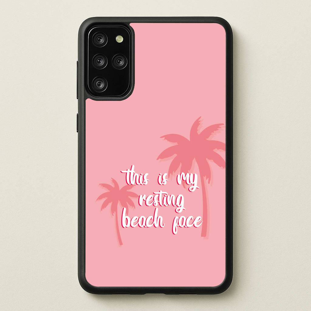 This Is My Resting Beach Face - Summer Quotes - Summer Quotes Phone Case for Galaxy S20 Plus