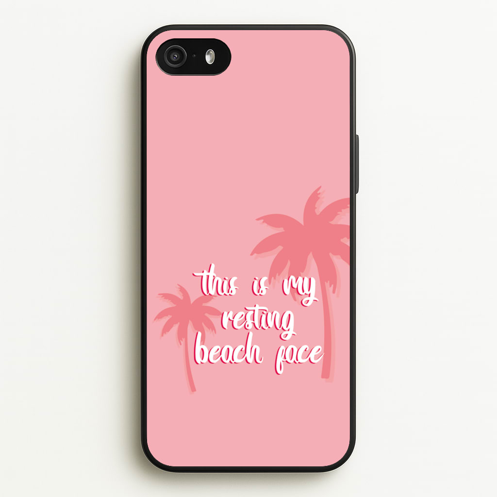 This Is My Resting Beach Face - Summer Quotes - Summer Quotes Phone Case for iPhone 5 / 5s / SE 2016
