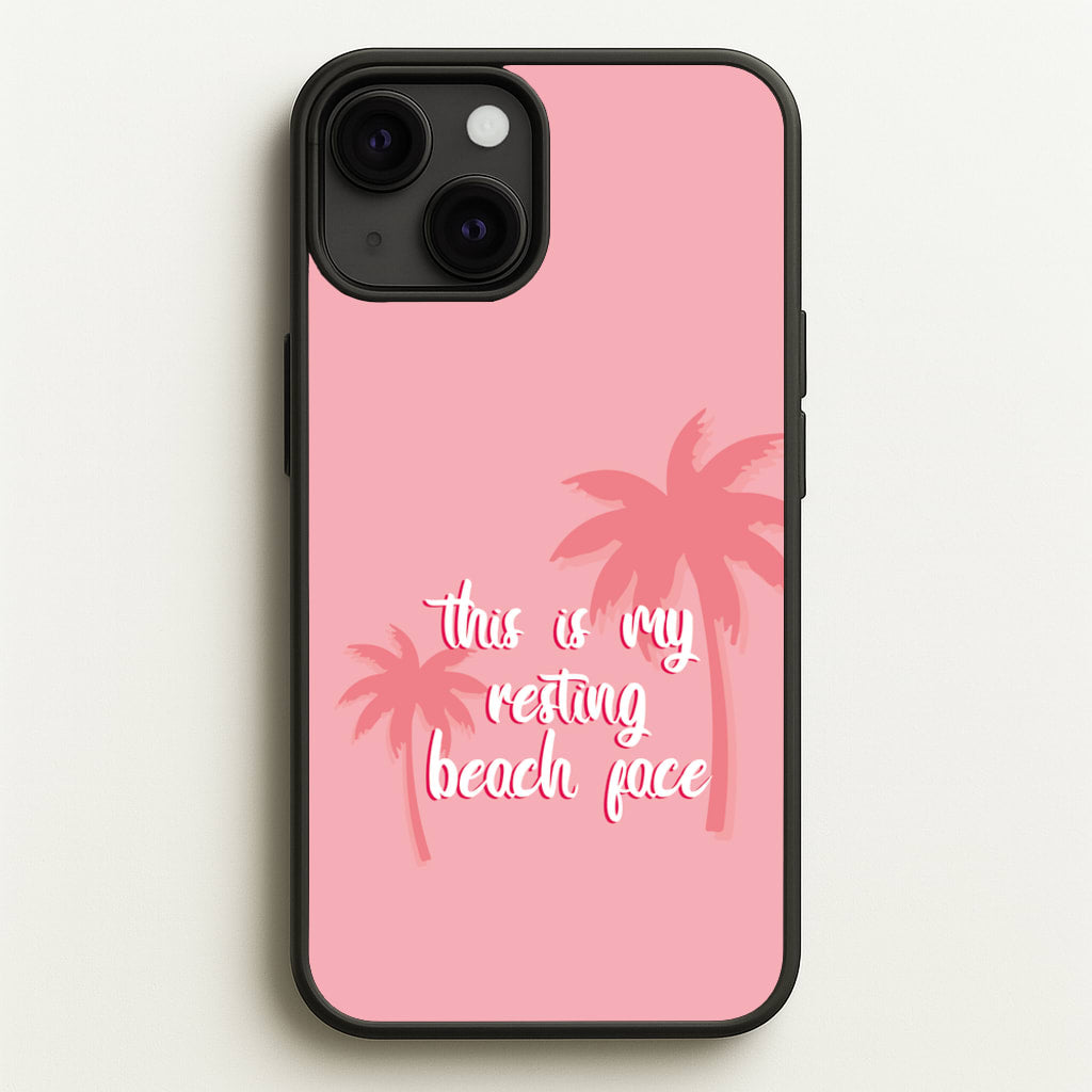 This Is My Resting Beach Face - Summer Quotes - Summer Quotes Phone Case for iPhone 13 Mini