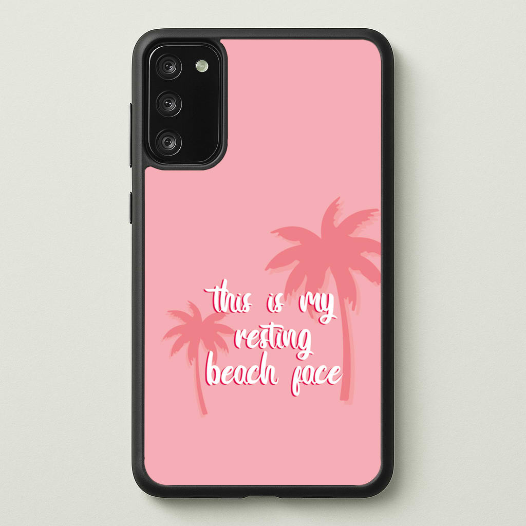 This Is My Resting Beach Face - Summer Quotes - Summer Quotes Phone Case for Galaxy S20FE