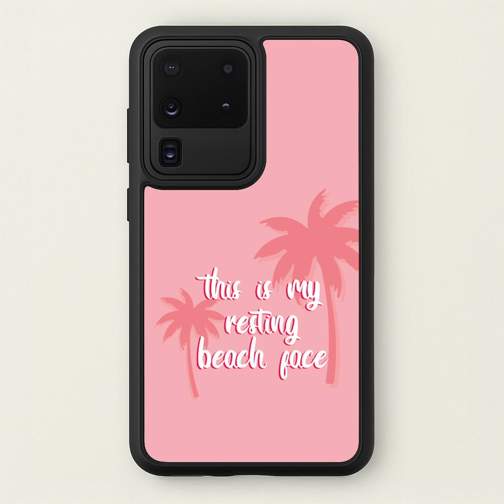 This Is My Resting Beach Face - Summer Quotes - Summer Quotes Phone Case for Galaxy S20 Ultra
