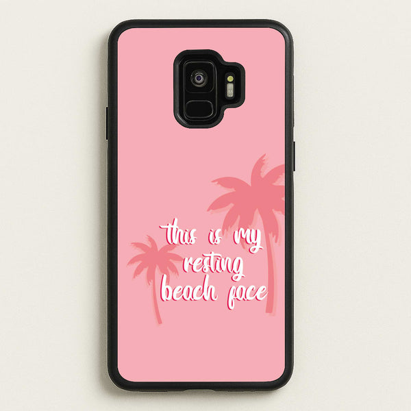This Is My Resting Beach Face - Summer Quotes - Summer Quotes Phone Case for Galaxy S9