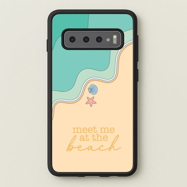 Meet Me At The Beach - Summer - Summer Phone Case for Galaxy S10 Plus