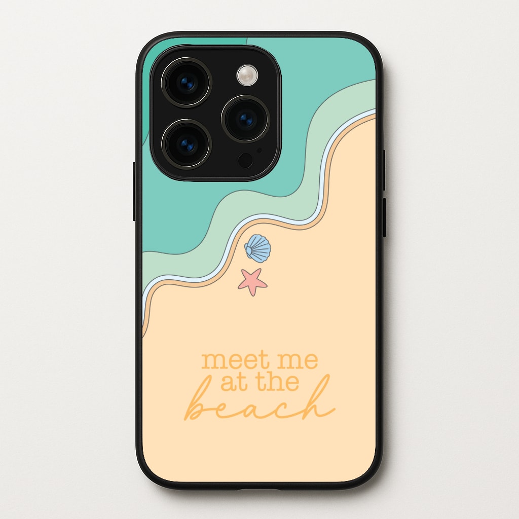 Meet Me At The Beach - Summer - Summer Phone Case for iPhone 14 Pro