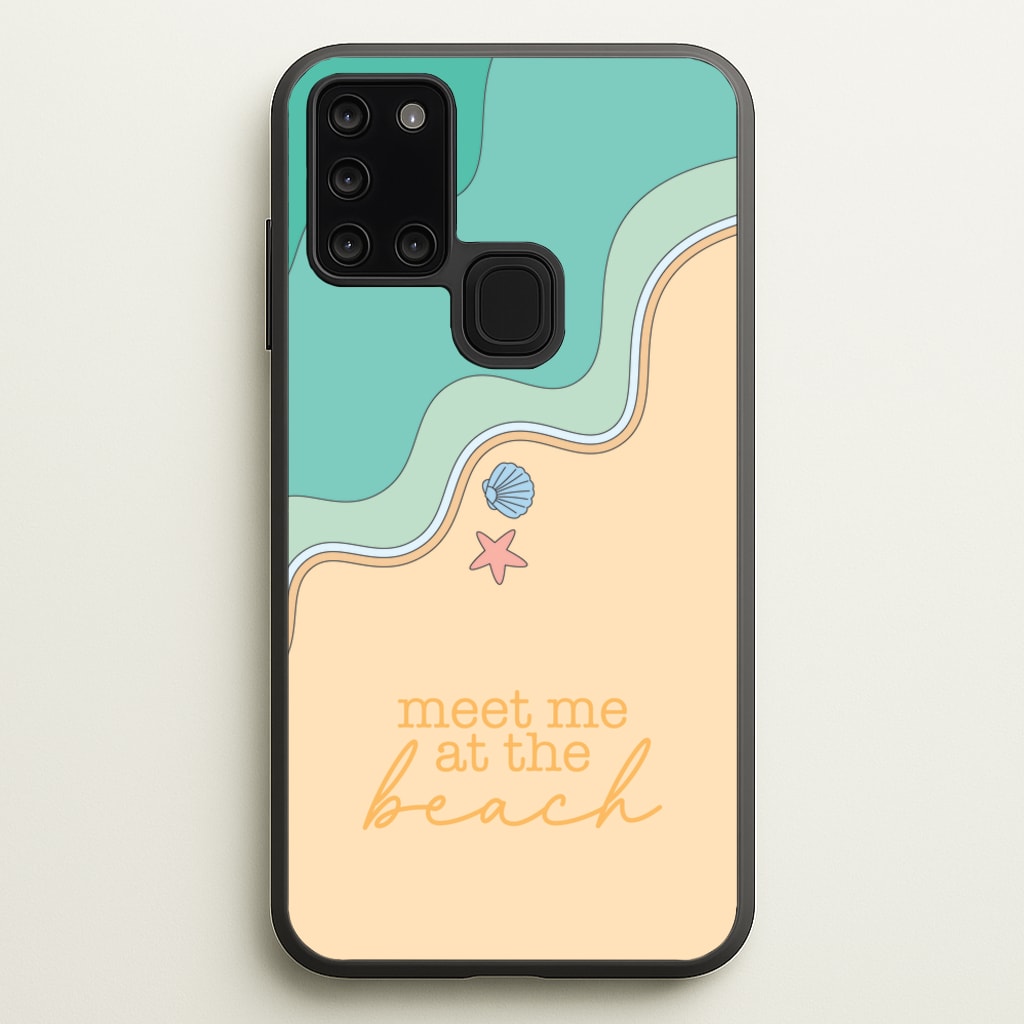 Meet Me At The Beach - Summer - Summer Phone Case for Galaxy A21s