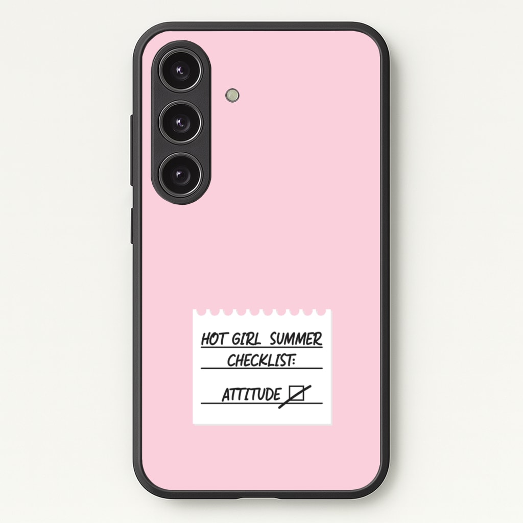 Hot Girl Summer Checklist - Summer - Summer Phone Case for Galaxy S25