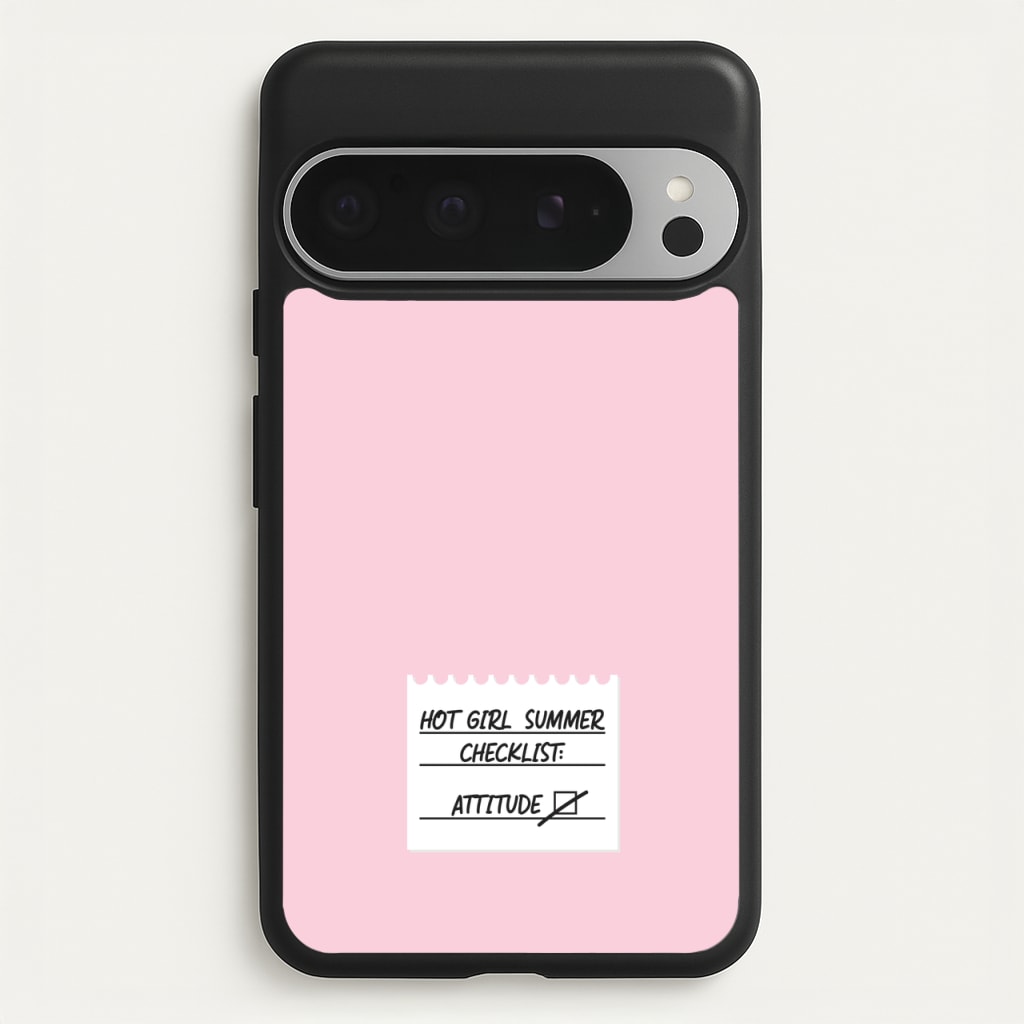 Hot Girl Summer Checklist - Summer - Summer Phone Case for Google Pixel 9 Pro XL
