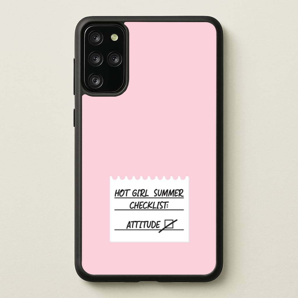 Hot Girl Summer Checklist - Summer - Summer Phone Case for Galaxy S20 Plus