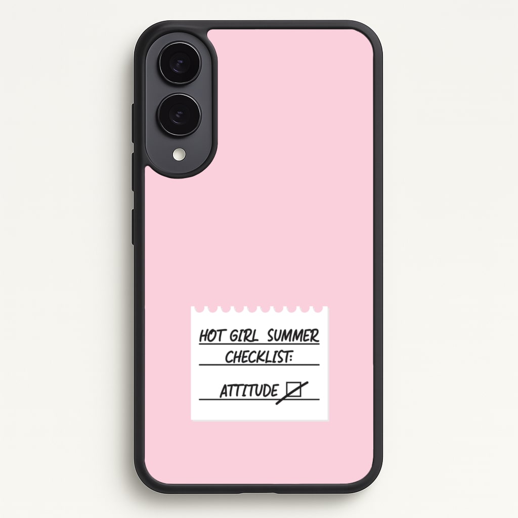 Hot Girl Summer Checklist - Summer - Summer Phone Case for Galaxy S25 Edge