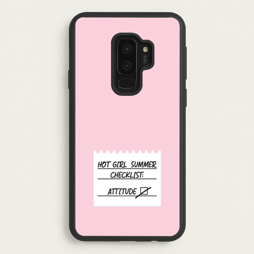 Hot Girl Summer Checklist - Summer - Summer Phone Case for Galaxy S9 Plus