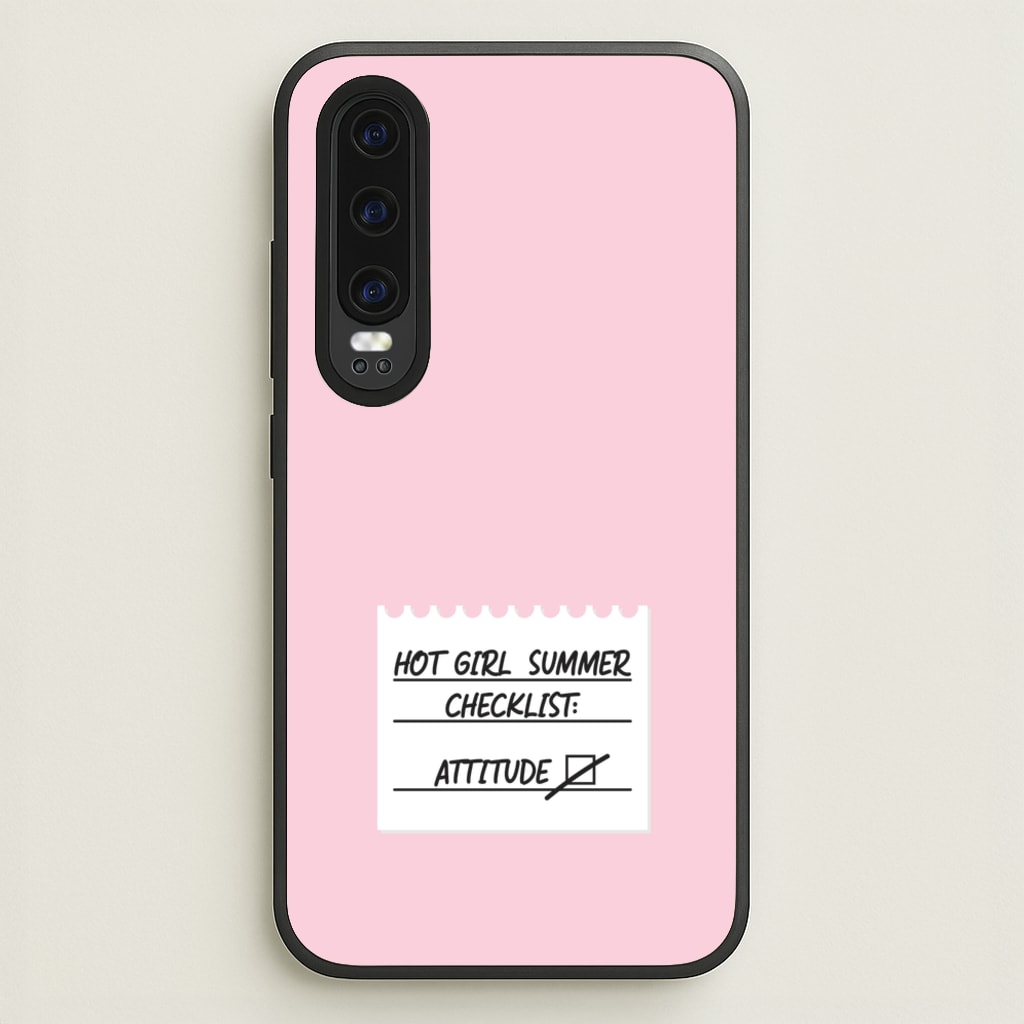Hot Girl Summer Checklist - Summer - Summer Phone Case for Huawei P30