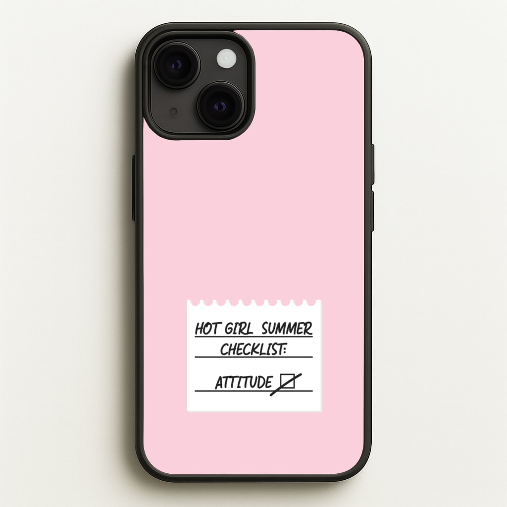 Hot Girl Summer Checklist - Summer - Summer Phone Case for iPhone 13 Mini